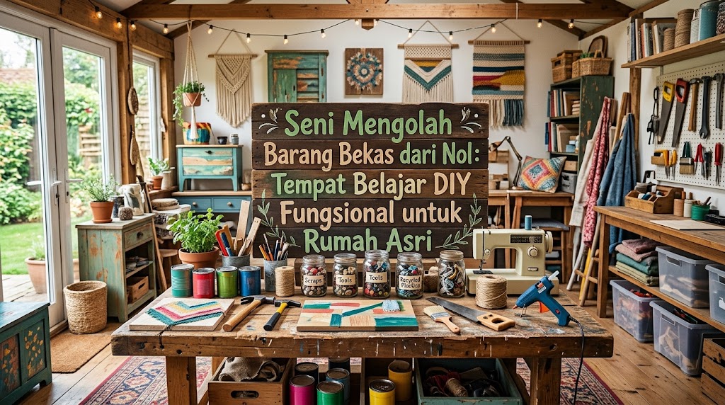 Seni Mengolah Barang Bekas dari Nol: Tempat Belajar DIY Fungsional untuk Rumah Asri