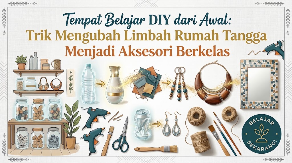 Tempat Belajar DIY dari Awal: Trik Mengubah Limbah Rumah Tangga Menjadi Aksesori Berkelas